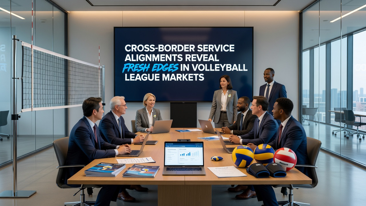 Broadcast and data analytics setup for international volleyball leagues