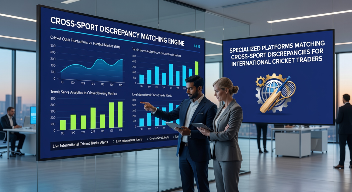 Data visualization showing cross-sport performance correlations used by cricket traders