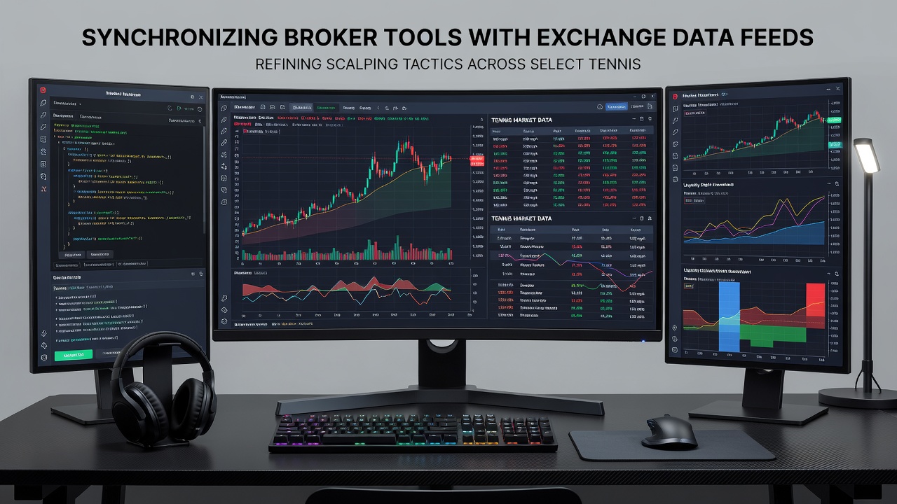 Real-time tennis exchange order book synchronized with broker scalping interface